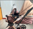 ANGI BABY婴儿推车可坐可躺婴儿车轻便折叠新生儿减震高景观双向儿童手推车 轻奢香槟金【一键收车+四轮EVA】 实拍图