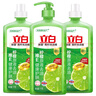 立白青柠洗洁精大瓶1kg*3瓶食品用维E精华去重油不伤手餐具果蔬适用 实拍图
