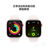 Apple/苹果 Watch S11 智能手表GPS款46毫米玫瑰金色铝金属表壳淡桃粉色运动型表带S/M MEVT4CH/B 实拍图