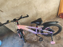 凤凰山地自行车男女变速山地车碟刹青少年儿童自行车学生单车 星际 粉紫【变速+辐条轮】 20寸【适合125-160cm】 实拍图