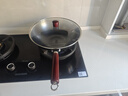 九阳（Joyoung）炒锅铁锅无涂层精铁锅炒菜锅炉灶通用32cm带盖CF32-C121 实拍图