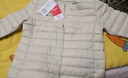 鸭鸭（YAYA）佟丽娅同款轻薄羽绒服女短款秋冬羽绒内胆轻型薄款保暖外套GF 米白色【女款】 S 155 实拍图