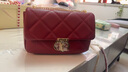 CinvaiKrose通勤包包女包2025新款斜挎包女士单肩链条包生日圣诞节礼物送女友 波尔多红Bordeaux red【小号】 实拍图