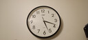 康巴丝（Compas）挂钟客厅 简约静音客厅石英钟表挂墙时钟 c2866 黑色 30.5cm直径 实拍图