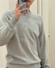 优衣库男装女装柔软绵羊毛圆领针织衫/长袖毛衣毛衫25新款478541 02 浅灰色 M /170/92A 实拍图