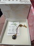 XUPING旭平首饰仿水晶经典肥方项链女士饰品送新年礼物 4号色-黑灰 约40+5cm 实拍图