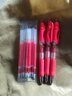 按动式中性笔教师用红笔子弹头老师改作业学生标记重点圆珠笔水笔 红色(按动中性笔) 3支笔+10支笔芯 实拍图