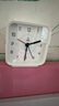 得力儿童节礼物方形简约指针闹钟柔光夜灯台式时尚座钟起床神器 开学升学季必备礼物 白色8851开学礼物 实拍图