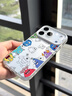江铭 适用苹果17ProMax手机壳iphone17ProMax保护套全包防摔男女款创意保护壳彩银壳多色小怪兽 实拍图