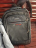 袋鼠双肩包男士背包大容量行李旅游包学生书包女初中商务笔记本电脑包 黑色配红标 实拍图