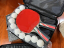 京东京造 马啸三星乒乓球拍双拍2只装横直对拍训练套装双面反胶3星 横直板 实拍图