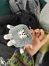 皓奇乐（HUGKIS）猫和老鼠毛绒玩具钥匙扣书包包挂饰可爱卡通周边玩偶情 8cm汤姆猫(正方形) 【现货速发】 实拍图