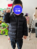迷你巴拉【防水透湿】男女童保暖连帽三防保暖儿童羽绒外套2025年秋冬新款 黑色90001 【灰鸭绒-1000+洁净度】 110 【充绒量40.9g】 实拍图