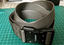 赫僮 新款战术插扣尼龙腰带快拆户外工装潮帆布尼龙战术休闲裤带TU212 深灰色 125cm 实拍图