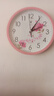 北极星（POLARIS）挂钟 时尚创意客厅钟表 简约石英钟2842粉樱花30cm 实拍图