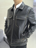twetybird新款高端山羊皮皮衣男士秋冬加绒羊皮皮衣男高档加棉真皮皮夹克男 黑色 加绒 【精选山羊皮】 2XL （适合135-150斤） 晒单实拍图