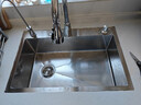 松派厨房水槽304不锈钢水槽双改大单槽水池盆洗菜盆台下盆洗碗槽 左排水槽0涂层+抽拉龙头 680*450mm【国标SUS304假一赔十】 实拍图