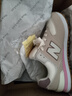 574运动鞋女2025新款百搭学生休闲跑步鞋轻便透气软底n字鞋子阿甘 白灰粉 40 实拍图