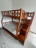 临稚胡桃木 儿童上下床实木高低床双层床上下铺床两层木床子母床 梯柜款 上铺宽1.15米下铺宽1.35米 实拍图