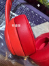 GESONGZHE 适用Beats Solo3耳罩  Solo2Wireless蓝牙耳机套保护套 小羊皮 红色 solo2/3 蓝牙版 实拍图