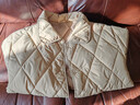春秋季轻薄款女士新款小棉袄短款纯色翻领薄款外套棉衣女百搭棉服 卡其 3XL 建议110-125斤 实拍图
