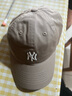美职棒（MLB）官方男女帽子明星同款软顶棒球帽秋冬运动遮阳鸭舌帽圣诞礼物 纽约洋基队/米黄色/77 均码 F 实拍图