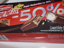 雀巢（Nestle）脆脆鲨减糖50%半糖巧克力夹心威化饼干18条225g 休闲零食早餐 实拍图