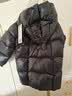 高梵黑金儿童鹅绒服5.0长款加厚男女小童精灵帽宝宝保暖羽绒服外套 YT黑色 110 【充绒量 116g】 实拍图