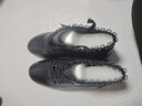 卡路奇真皮舞蹈鞋女软底现代2025秋跳舞女鞋中跟四季女式广场水兵舞鞋子 黑色全皮 37 实拍图