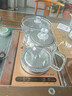丰谷全自动上水电热水壶 茶台烧水壶 家用办公茶桌茶几嵌入式一体机茶具电茶炉套装 1L （37*20cm）底部上水金色-消毒款 实拍图