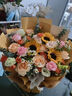 馨仪鲜花速递玫瑰向日葵康乃馨花束生日礼物全国同城配送 向日葵玫瑰混搭花束 实拍图