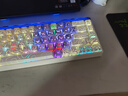 狼蛛（AULA）HERO 68HE磁轴键盘RT电竞游戏专用客制化机械键盘鼠标套装有线RGB网页驱动fps无畏契约8K回报率 等高线侧刻【黑皇磁轴】白色+爱心蝴蝶键帽 实拍图