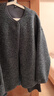 优衣库女装男装仿羊羔绒摇粒绒休闲开衫长袖宽松外套冬新款479616 08 深灰色 M /160/84A 实拍图