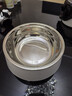 HELLOJOY不锈钢宠物食盆狗碗猫狗碗食盆水粮两用宠物碗喂食器 白色 实拍图
