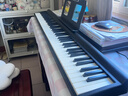 特伦斯电子琴88键折叠琴成人儿童初学电钢键盘教学乐器V10便携钢琴 典雅黑 实拍图