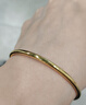 周六福圆圆满满黄金手镯女实心足金生日礼物计价A1012545 约21.01g 54mm 实拍图