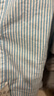 罗蒙（ROMON）纯棉牛津纺长袖衬衫男士春秋款中青年翻领商务休闲百搭工装衬衣男 1022湖蓝白条 41 实拍图
