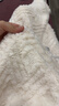 幸棉（LUCKMEEY）麻花绒珊瑚绒家居服套装男女睡衣长毛绒保暖可外穿情侣防静电套头 女款奶油白 L （女110-140斤/男120-140斤） 实拍图