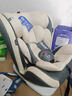 Heekin德国 儿童安全座椅汽车用0-4-12岁婴儿宝宝360度旋转ISOFIX硬接口 尊享粉(遮阳棚+上拉带+侧保护) 实拍图