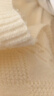 百图betu女装秋季新款毛针织衫长袖V领提花毛织小衫女2308T09 杏色 L 实拍图