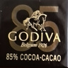 歌帝梵（Godiva）85%+72%黑巧克力礼盒 80g16片 比利时零食 生日圣诞节礼物送女友 实拍图