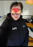 斐乐蓬蓬羽绒服丨FILA过膝长款羽绒女连帽防污保暖外套 正黑色-BK 2XL 180/96A 实拍图