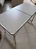 汤能优品折叠桌户外夜市摆摊地推便携式折叠小桌子简易家用折叠餐桌椅组合 极光白100*50【三挡调节-单桌】 实拍图