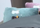 南极人加厚折叠抱枕被子两用珊瑚绒空调毯子午睡办公室汽车载枕头二合一 刺绣小兔-藏蓝（双面牛奶绒） 折叠40*40CM展开被子105*145CM 实拍图
