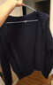 优衣库女装舒芙蕾拉链针织开衫/毛衣毛衫外套25新款480490 69 藏青色 XL /165/92A 实拍图