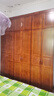小木窝（XIAOMUWO）实木衣柜卧室现代中式经济型简约衣橱平开门衣柜实木木质家用转角 六门衣柜+顶柜 胡桃色 实拍图