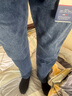 AEMAPE/美国苹果 高端牛仔裤男秋冬季男裤2025年商务休闲宽松直筒裤子男 蓝色【春秋款】 36 实拍图