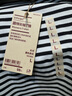 无印良品（MUJI）女式 双罗纹编织 圆领长袖T恤 上衣打底衫女装25年秋季 黑色条纹 L (165/88A) 实拍图