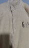 GAP男女装抱抱绒字母logo抓绒立领外套休闲上衣609070 米色 M (170/92A) 亚洲尺码 实拍图