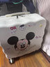 袋鼠儿童登机行李箱女小型轻便密码箱可爱卡通拉杆箱高颜值男孩旅行箱 米奇（珍珠白）升级单箱 18英寸 （个人出行1到2天） 实拍图